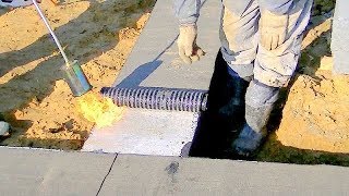 Building a house step by step Full HD 5th Day Insulation continuous footing [upl. by Nyliahs]