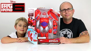 Disney Big Hero 6  Armor Up BAYMAX Toy Figure Review [upl. by Yromem]