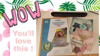 FANTASTIC LAMINATING IDEA  PAPERCRAFT  WOW YOULL LOVE IT [upl. by Bathsheb]