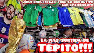 LA TIENDA DEPORTIVA MÁS SURTIDA DE TEPITO TODO PARA EL MUNDIAL TACOS JERSEY NFL NBA GORRAS PLAYERAS [upl. by Aip]