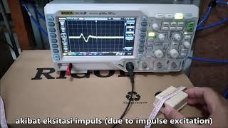 Measuring Acceleration with ADXL335 Accelerometer dan RIGOL DS1104ZS Oscilloscope [upl. by Eirek]