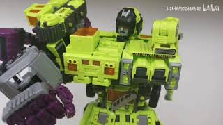 Transformers Stop Motion Animation：NBK Devastator combination [upl. by Xever414]