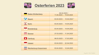 Osterferien 2023 [upl. by Judon]