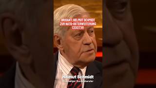 Helmut Schmidt 2007 NATOOsterweiterung ist brandgefährlich [upl. by Atok]