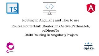 Routing and Child Routing in Angular 5  Routes  pathmatch  reDirectTo [upl. by Sexton]