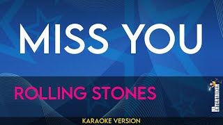 Miss You  Rolling Stones KARAOKE [upl. by Ardis]