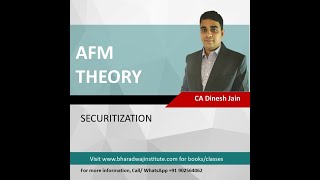 CA Final  AFM  Theory  Securitization [upl. by Artemahs]