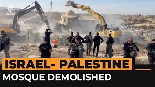 Israeli forces demolish mosque in Negev  AJshorts [upl. by Niatsirhc]