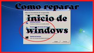 ✅ Como reparar Inicio de Windos 7  master boot record [upl. by Kecaj]