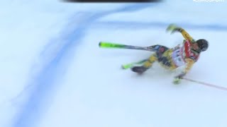 AWFUL CRASH of Tim Hronek GER  Skicross Reiteralm AUT [upl. by Merchant923]