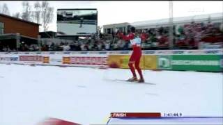 Norway and Petter Northug Wins 4x 10 km relay In Liberec HQ [upl. by Bust]