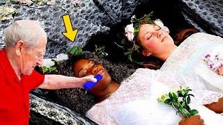 Priest Pours Liquid Into Rare Twins’ Mouth During Burial Then The Unthinkable Happens [upl. by Yelnoc]