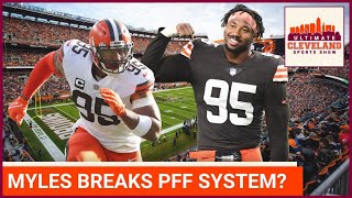 Myles Garrett DESTROYS PFFs system after dominating the Colts  Which other Browns graded well [upl. by Naivad652]