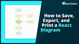 How to Save Export and Print a React Diagram [upl. by Cousins]