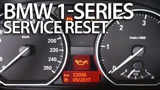 How to reset service reminder in BMW 1Series E81 E82 E87 E88 inspection [upl. by Adnovoj]