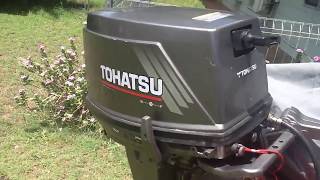 Tohatsu 25hp 1999 converted to 30hp [upl. by Imoen280]