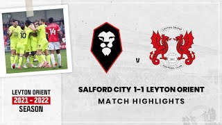 HIGHLIGHTS  Salford City 11 Leyton Orient [upl. by Yllak745]