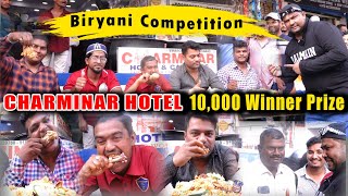 Chicken Biryani Eating Competition at Charminar Hotel Moghalpura Volta Charminar  Ali Khan Chotu [upl. by Christal]