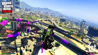 CRAZY PARKOUR RACE WITH KAMACHO  GTA 5  Online [upl. by Yereffej560]