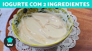 IOGURTE GREGO CASEIRO COM 2 INGREDIENTES 🥛✅  Sem Máquina [upl. by Orapma]