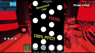 Roblox Funky Friday  Bloodshed Alt Hard 10000 PFC Perfect Combo  literally manip [upl. by Achorn161]