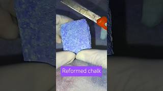 Crush Chalk into POWDER in Seconds  reformed chalk satisfying chalk chalkline shorts [upl. by Ayota]