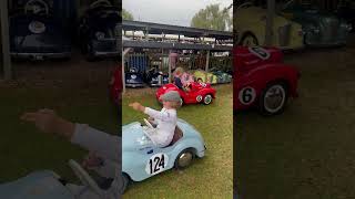 Goodwood Revival 2023 Austin J40 pedal cars [upl. by Harac8]