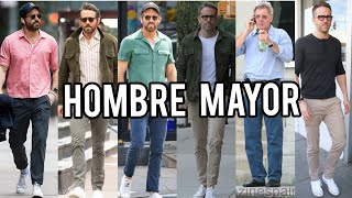 OUTFITS para HOMBRES MAYORES 2024  MODA IDEAS hombres MAYORES [upl. by Thursby]