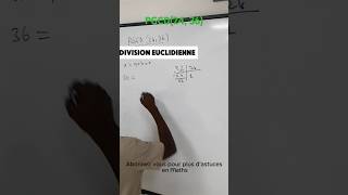 Trouver le PGCD DE 24 ET 36 PART 2 math maths tricks france mathstricks education [upl. by Nnaillek305]