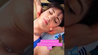 Manipulation Cervicale ⭐️  Chiropractic Satisfying ASMR chiropractor adjustment satisfying [upl. by Aissila726]