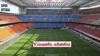 Visuale San Siro fila 8 Settore 223 secondo anello rosso inter [upl. by Lydell]