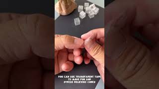 You can use transparent tape to make fun and stress relieving cubes redmealtv viral trending [upl. by Beryle]