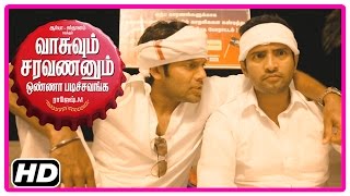 VSOP Tamil Movie  Scenes  Title Credits  Arya and Santhanam begin hunger strike [upl. by Enaled]