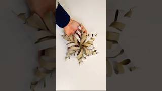 Easy paper snowflake Recycling decoration DIYshorts craft video [upl. by Eissert]