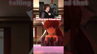 Im sleeping with one eye open after playing this game tbh dokidokiliteratureclub twitchstreamer [upl. by Trillby457]