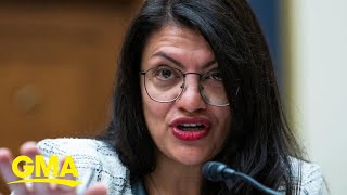 Rep Rashida Tlaib censured by House over IsraelHamas comments [upl. by Gnouhp949]