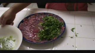 Cambodian Style Yellowfin Tuna Steak Ceviche [upl. by Huskamp]