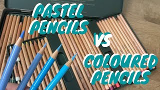 Pastel Pencils VS Coloured Pencils  What is the Difference [upl. by Ineslta]