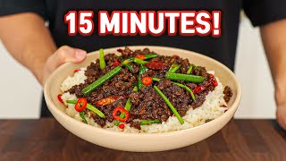 MONGOLIAN GROUND BEEF In 15 Minutes [upl. by Jori]