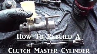 How to rebuild a hydraulic clutch master cylinder [upl. by Aleihs]