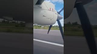 Take off Kalemie Airport DRC [upl. by Ehtnax]