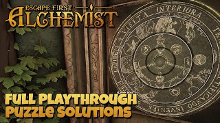 Escape First Alchemist  Full Playthrough  All Puzzle Solutions [upl. by Anipsed]