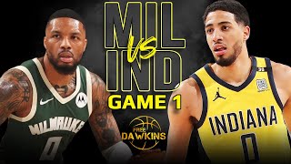 Milwaukee Bucks vs Indiana Pacers Game 1 Full Highlights  2024 ECR1  FreeDawkins [upl. by Wieren]