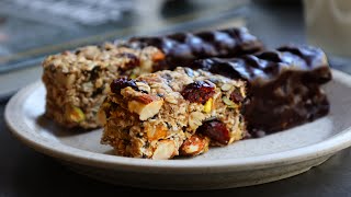 Easy NoBake Granola Bars  Energy Bars [upl. by Lorain718]