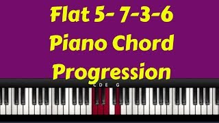 FLAT5 7 3 6 Chord Progression On Piano Instructor  Caleb [upl. by Eaves]