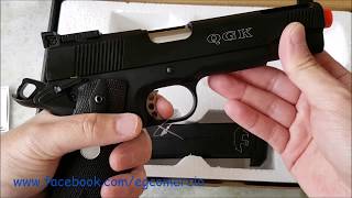 Airsoft  1911 V12 R30 Army Armament GBB 6mm  EampG Comércio [upl. by Nnahsal]