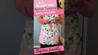 DIY ADJUSTABLE APRON WITH POCKETS [upl. by Bush]