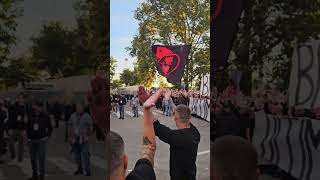 ⚠️La manifestazione della Curva Sud prima di MilanVenezia quotBasta scuse ultima chiamataquot [upl. by Roselane]