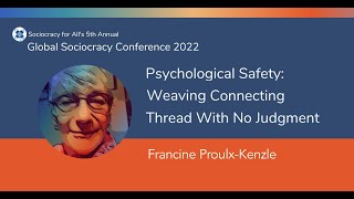 Sociocracy and psychological safety Francine ProulxKenzle [upl. by Victoir]