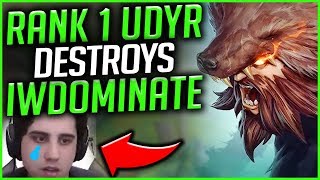 1 UDYR WORLD DESTROYS IWILLDOMINATE CRAZY 1V9 CARRY WITH BACKDOOR  League of Legends [upl. by Aurora]